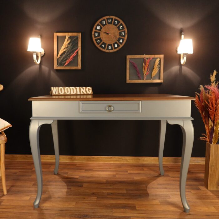 Wooding 120 Cm Masif Gri Ceviz Çalışma Masası