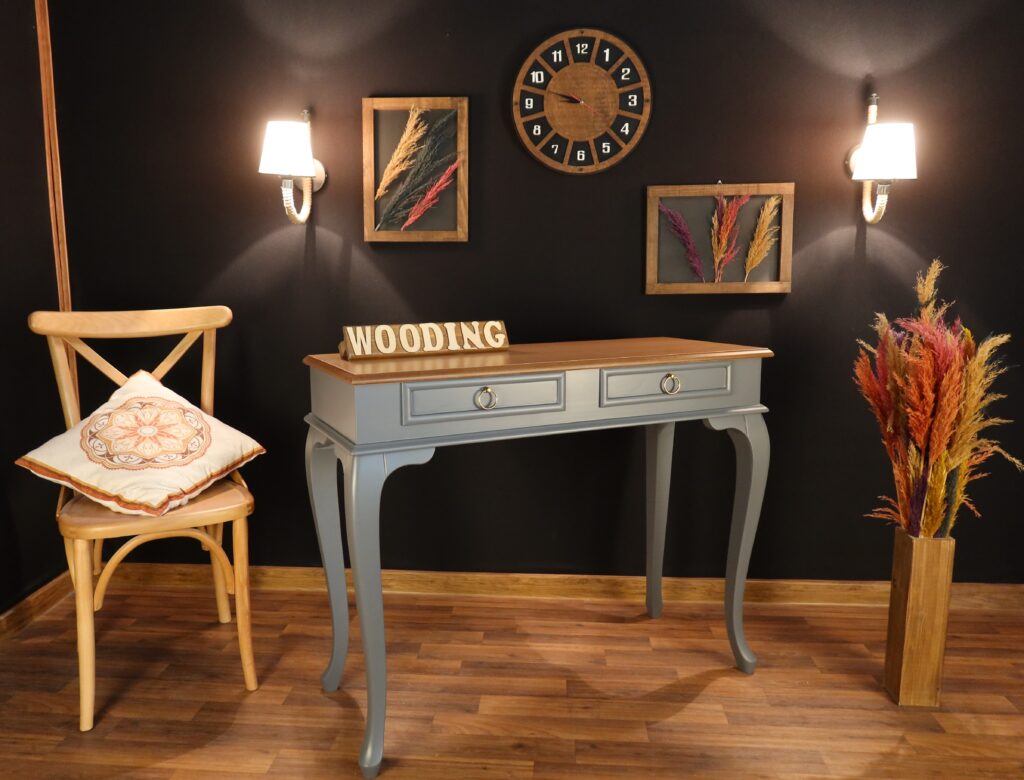 Wooding 120 Cm Masif Gri Naturel Dresuar - Görsel 4