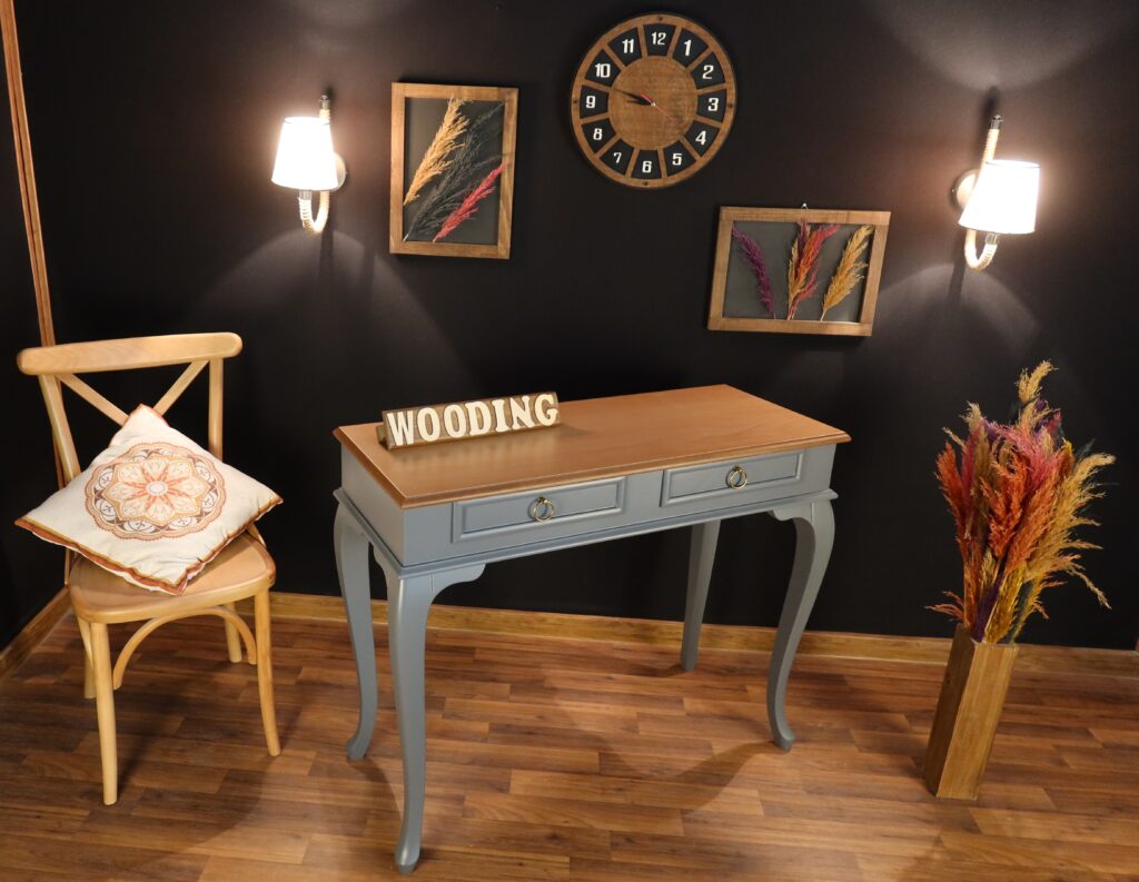Wooding 120 Cm Masif Gri Naturel Dresuar - Görsel 5