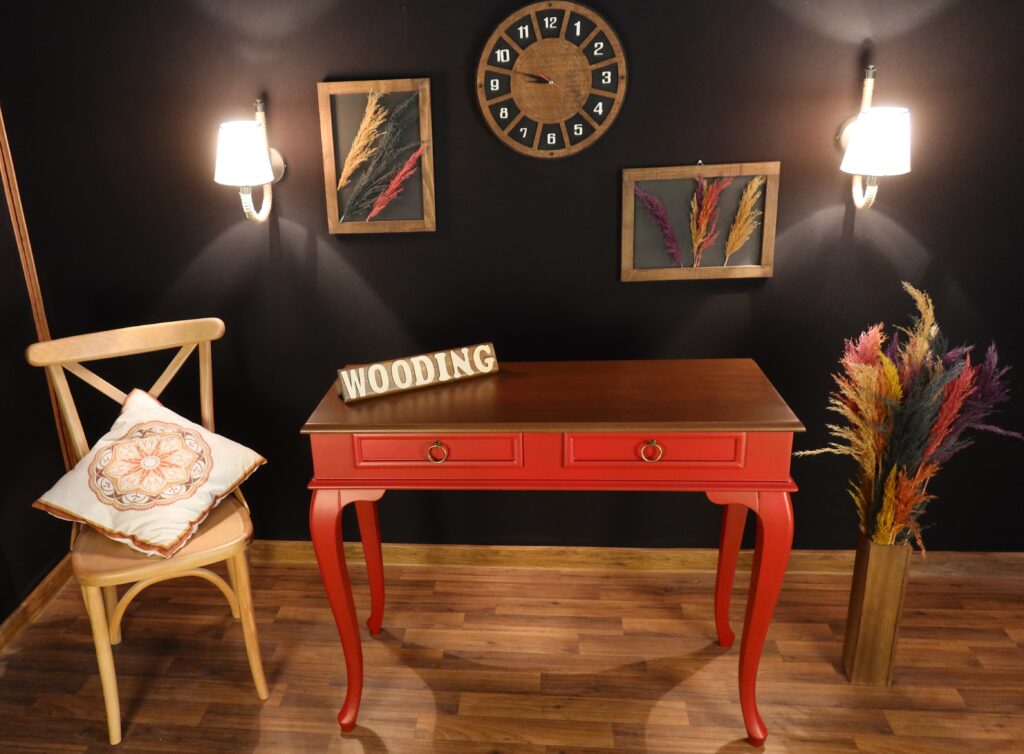 Wooding 100 Cm Masif Kırmızı Ceviz Dresuar - Görsel 5