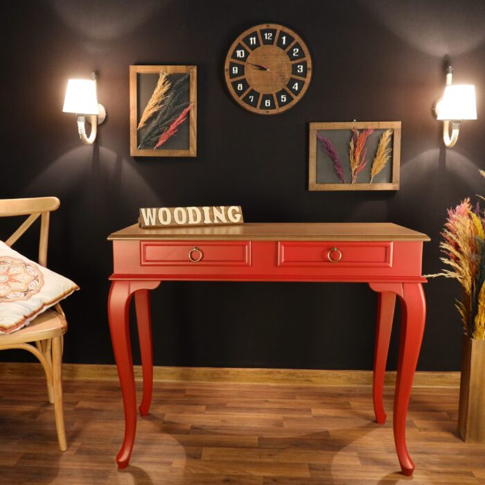 Wooding 120 Cm Masif Kırmızı Naturel Dresuar