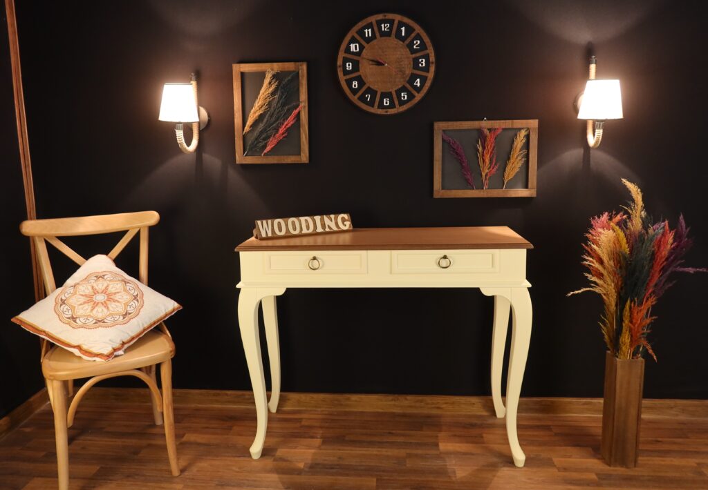 Wooding 100 Cm Masif Krem Naturel Dresuar