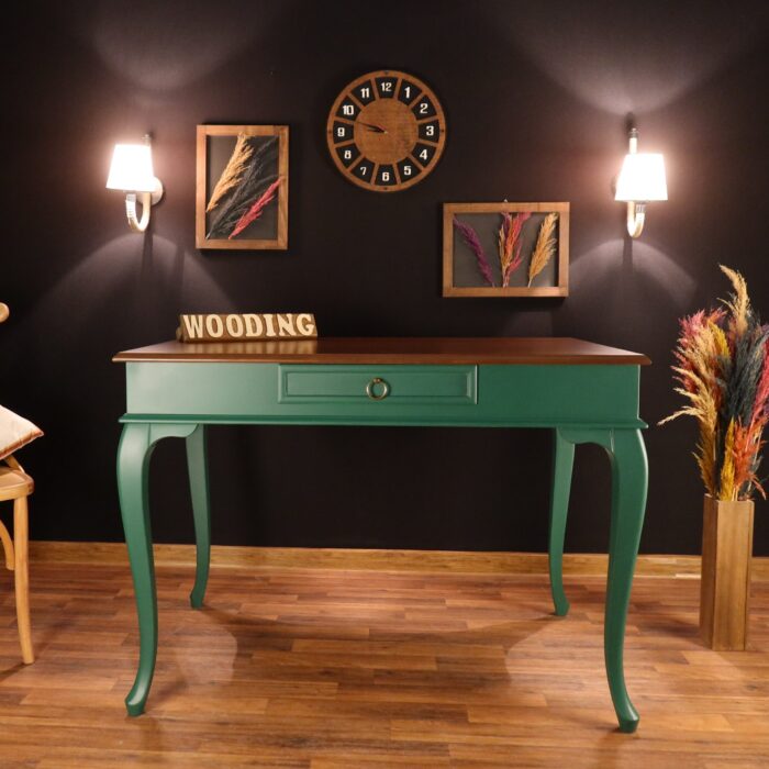 Wooding 100 Cm Masif Yeşil Ceviz Çalışma Masası