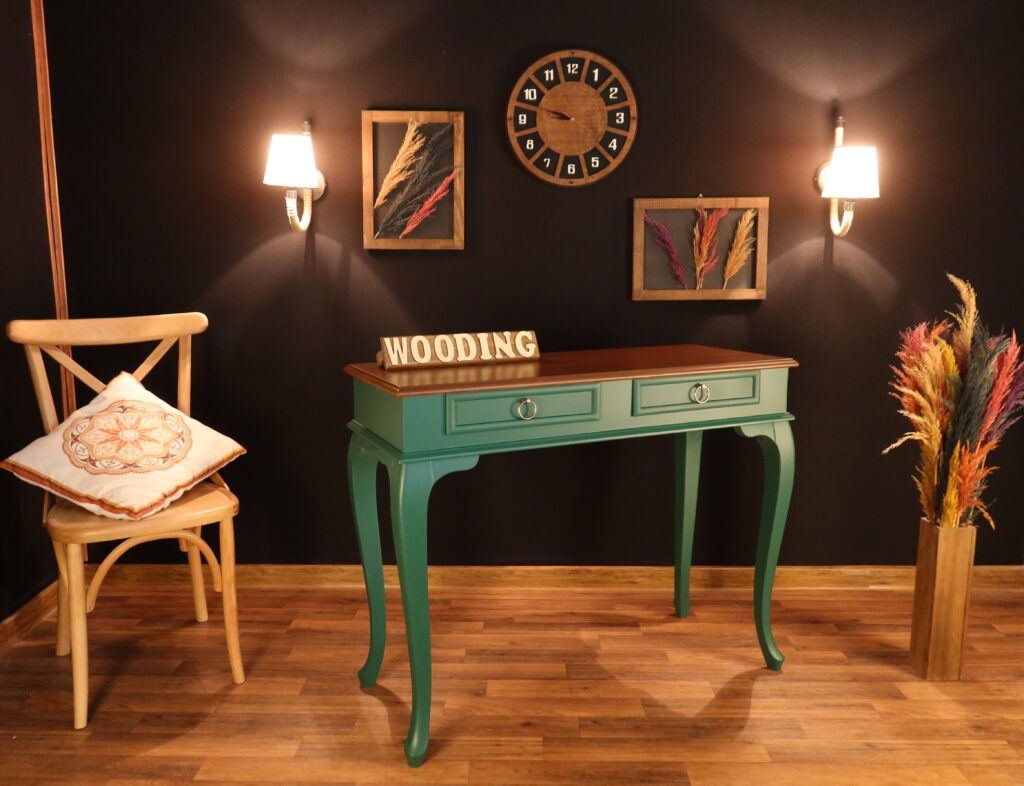 Wooding 120 Cm Masif Yeşil Ceviz Dresuar - Görsel 2
