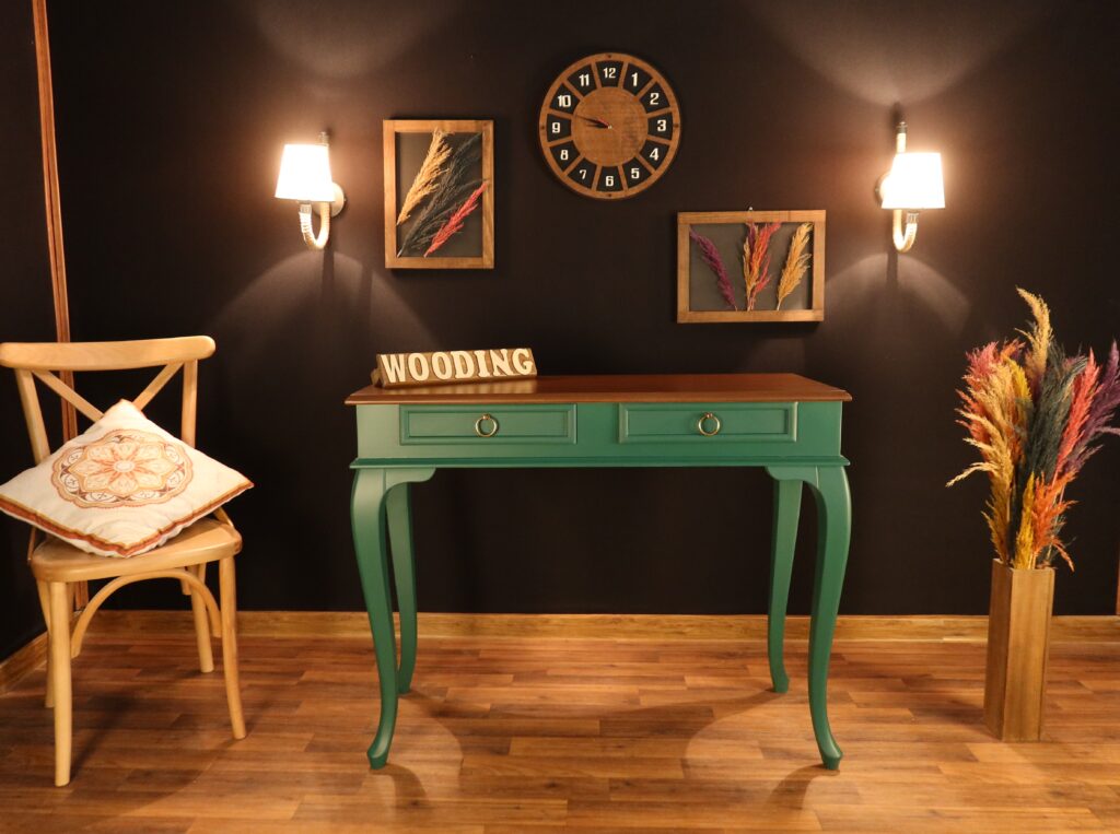 Wooding 120 Cm Masif Yeşil Ceviz Dresuar
