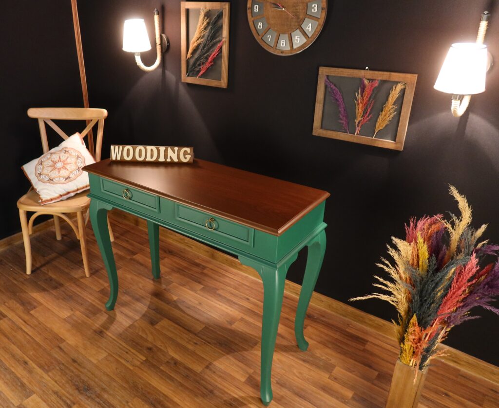 Wooding 120 Cm Masif Yeşil Ceviz Dresuar - Görsel 4