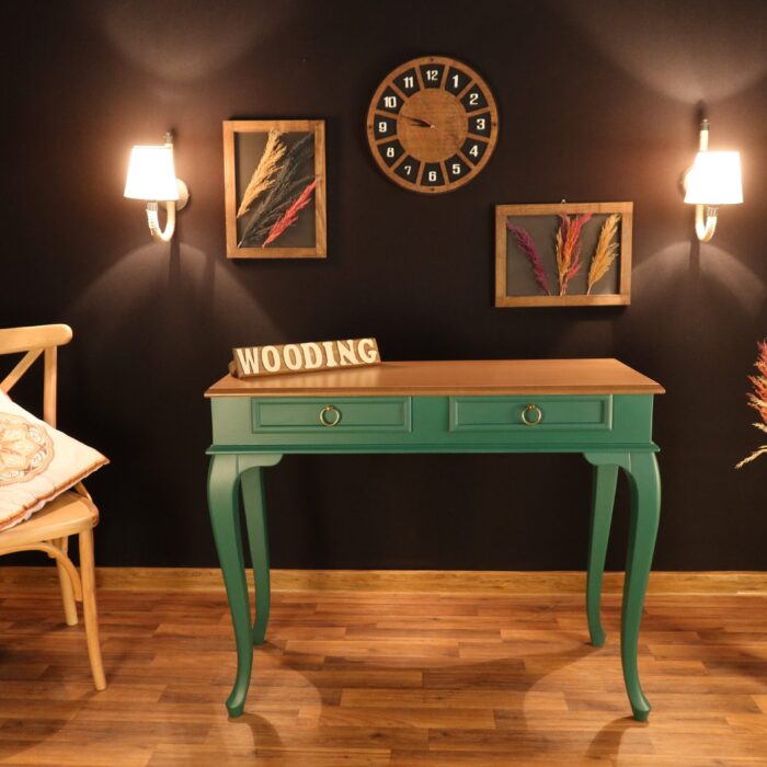 Wooding 120 Cm Masif Yeşil Naturel Dresuar
