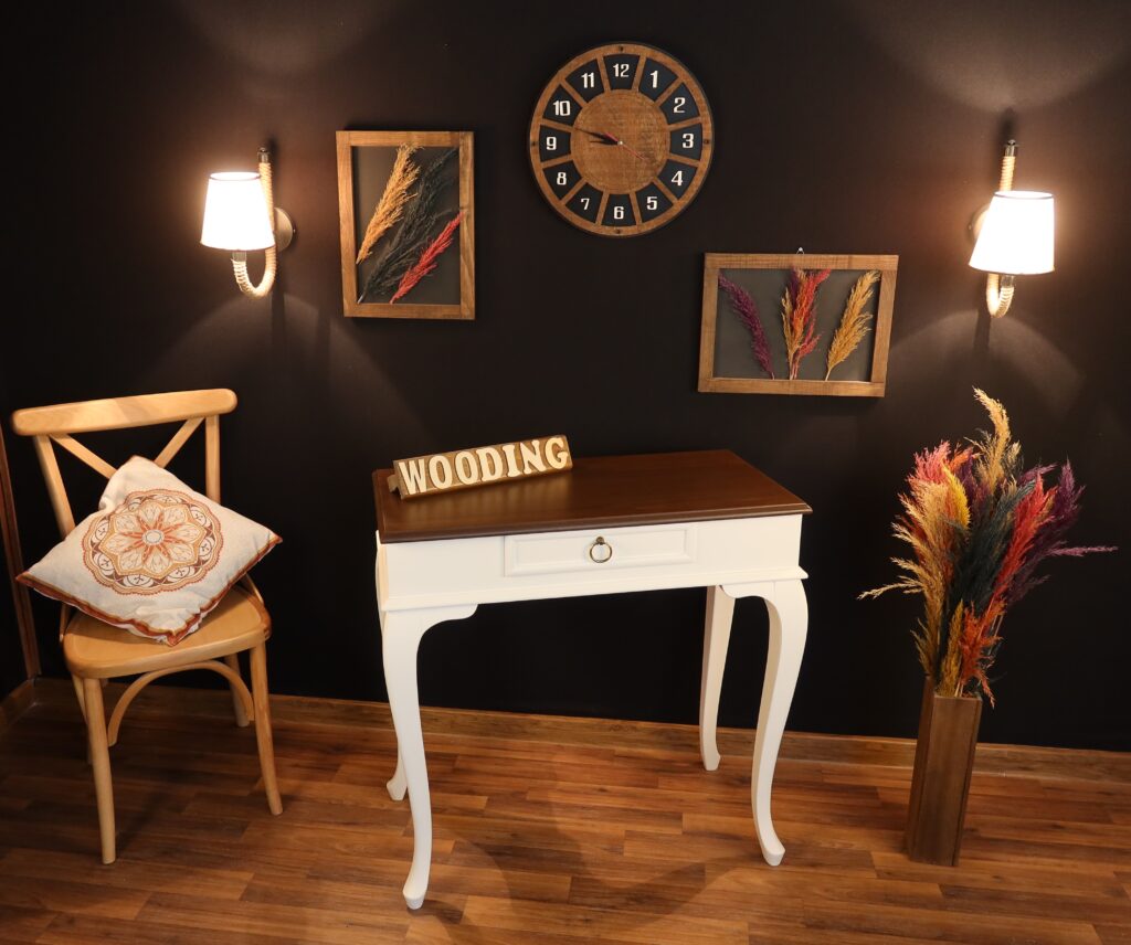 Wooding 80 Cm Masif Beyaz Ceviz Dresuar - Görsel 4