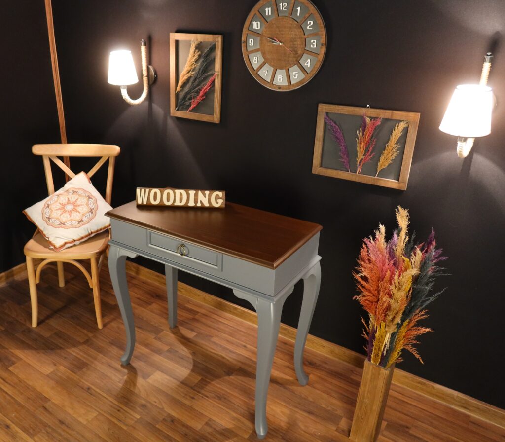 Wooding 80 Cm Masif Gri Ceviz Dresuar - Görsel 3