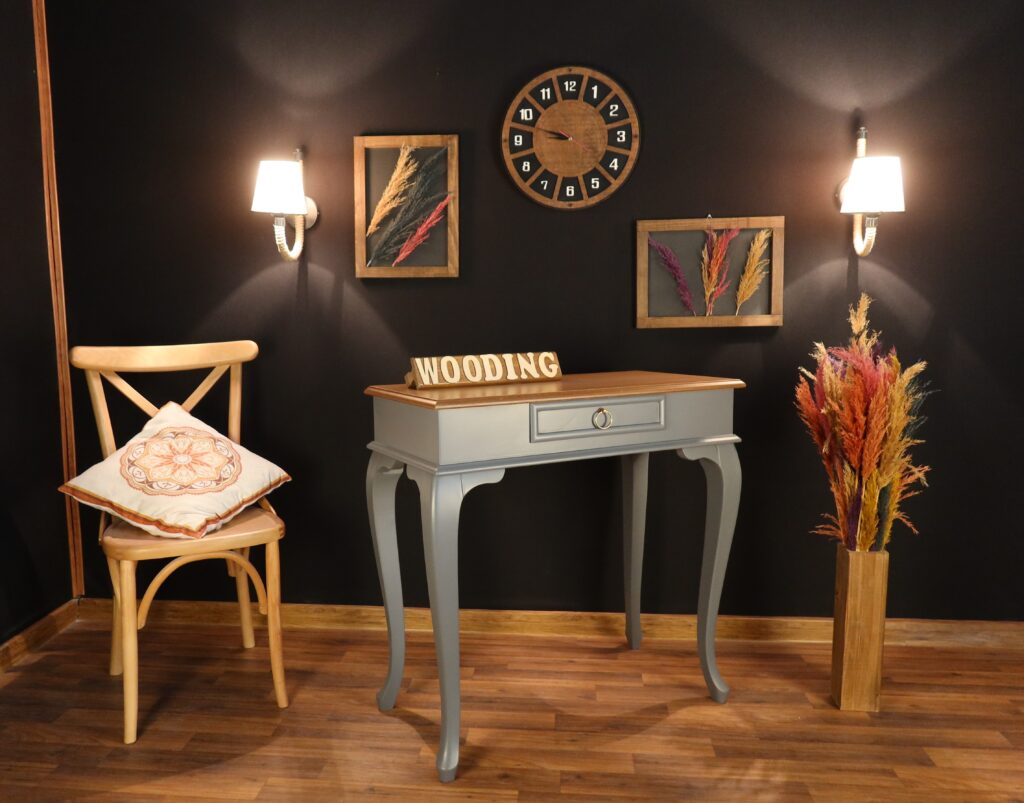 Wooding 80 Cm Masif Gri Naturel Dresuar - Görsel 5