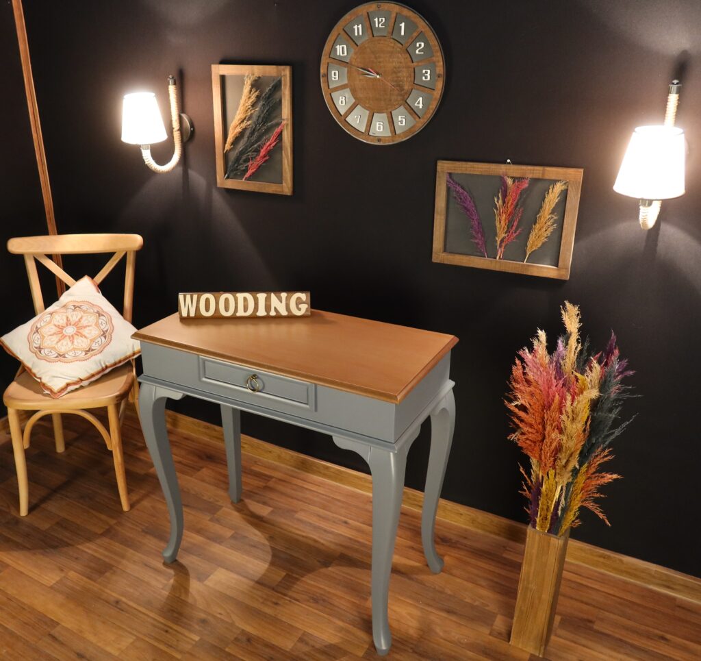 Wooding 80 Cm Masif Gri Naturel Dresuar - Görsel 3