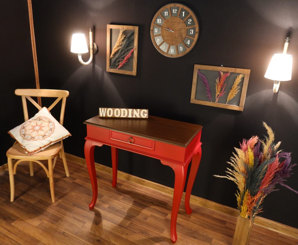Wooding 80 Cm Masif Kırmızı Ceviz Dresuar - Görsel 3