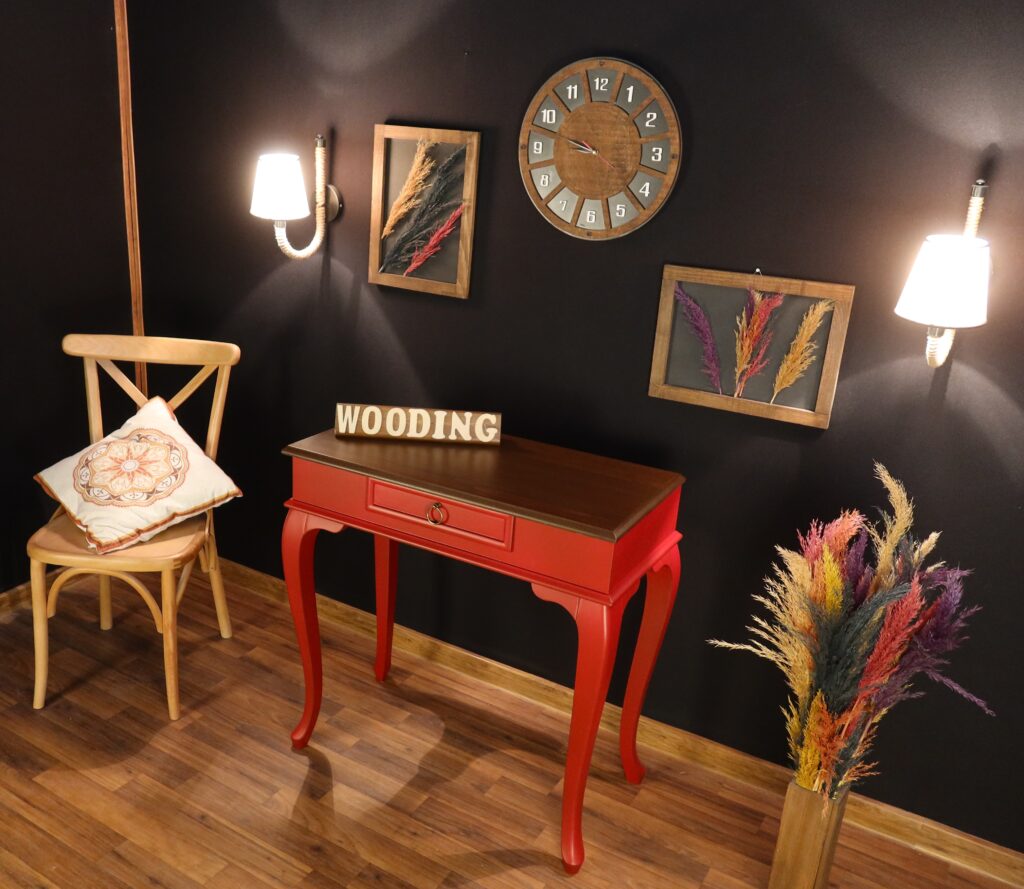 Wooding 80 Cm Masif Kırmızı Ceviz Dresuar - Görsel 4