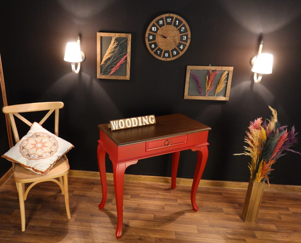 Wooding 80 Cm Masif Kırmızı Ceviz Dresuar - Görsel 5