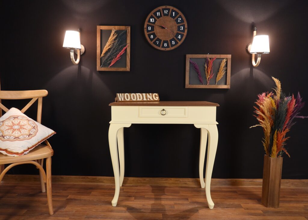 Wooding 80 Cm Masif Krem Naturel Dresuar