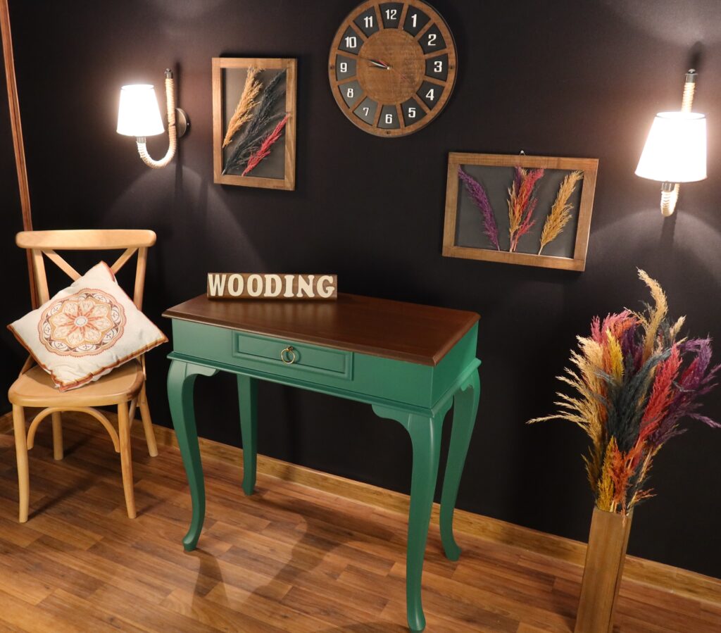 Wooding 80 Cm Masif Yeşil Ceviz Dresuar - Görsel 4