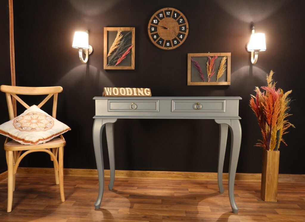 Wooding Mobilya 120 Cm Çekmeceli Masif Gri Dresuar
