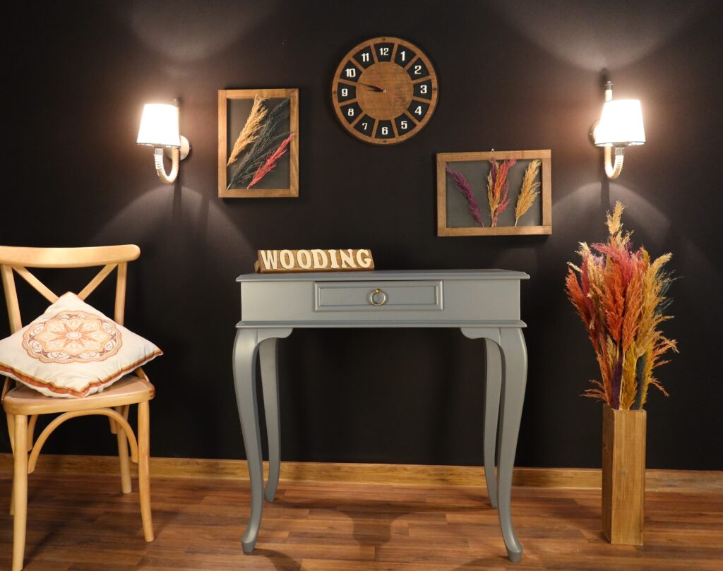 Wooding Mobilya 80 Cm Çekmeceli Masif Gri Dresuar