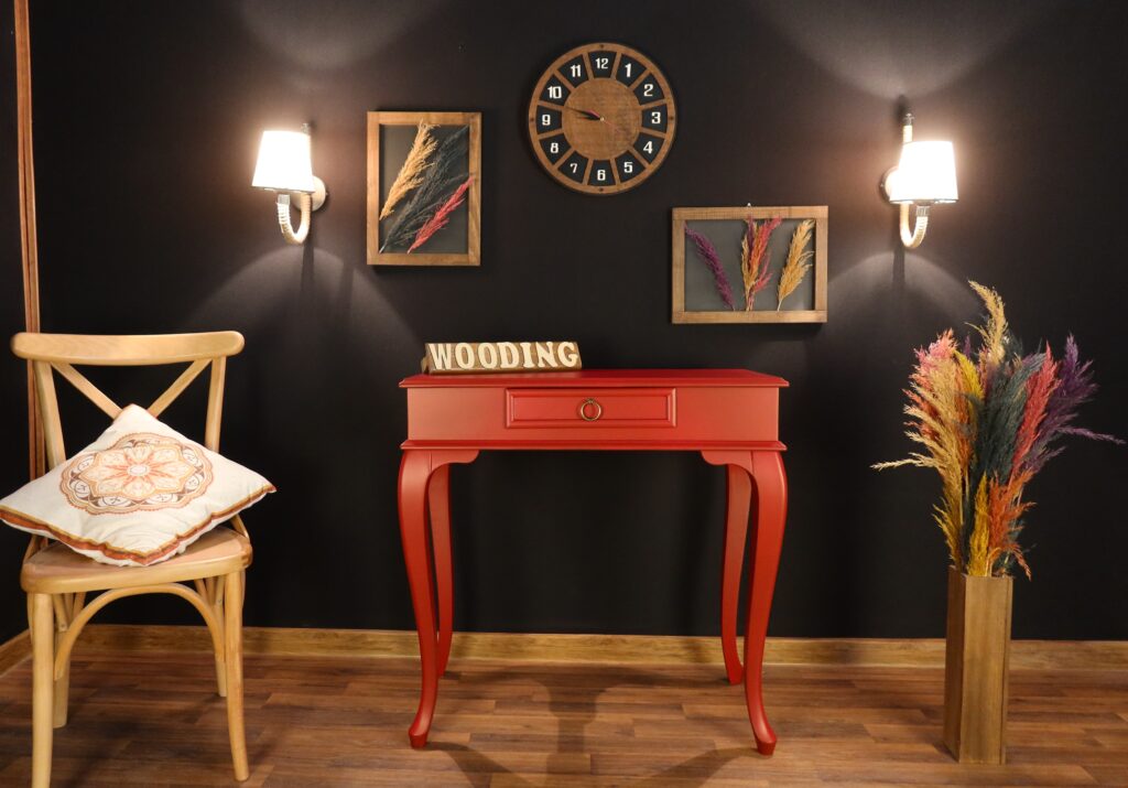 Wooding Mobilya 80 Cm Çekmeceli Masif Kırmızı Dresuar