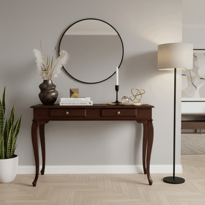 Wooding Mobilya 100 Cm Masif Lükens Ceviz Dresuar