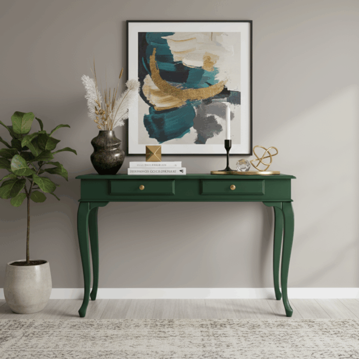 Wooding Mobilya 100 Cm Masif Lükens Yeşil Dresuar