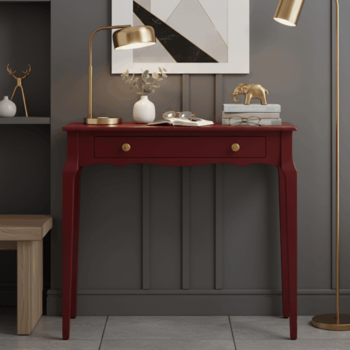 Wooding Mobilya 100 Cm Masif Konik Bordo Dresuar