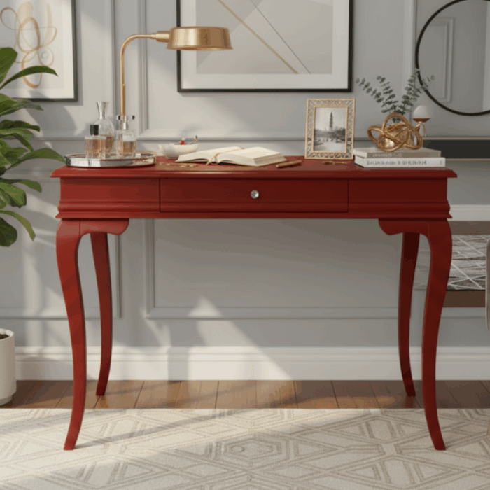 Wooding Mobilya 100 Cm Masif Rustik Bordo Dresuar