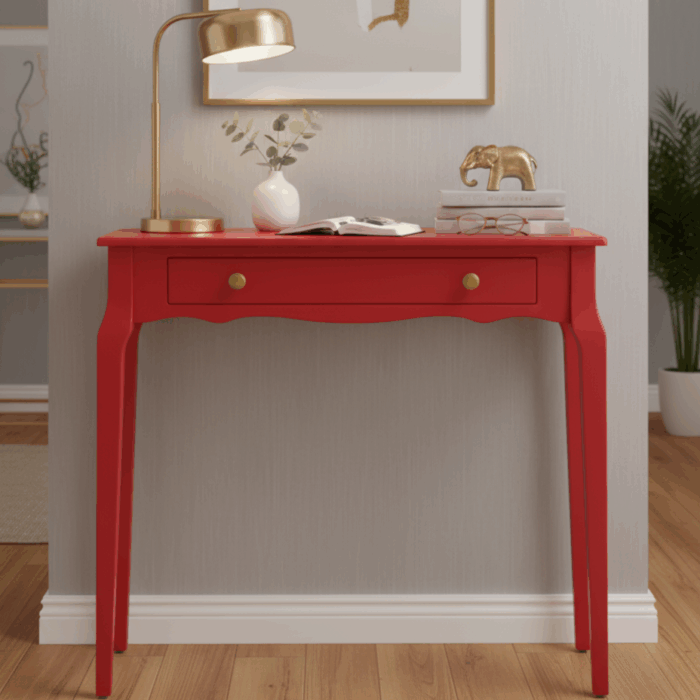 Wooding Mobilya 100 Cm Masif Konik Kırmızı Dresuar