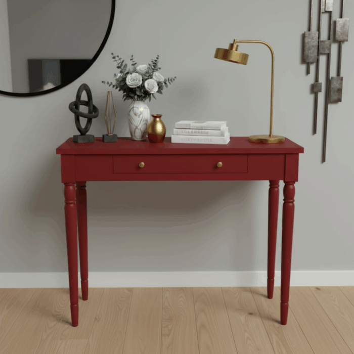 Wooding Mobilya 100 Cm Masif Tornalı Kırmızı Dresuar