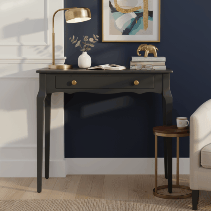 Wooding Mobilya 100 Cm Masif Konik Siyah Dresuar