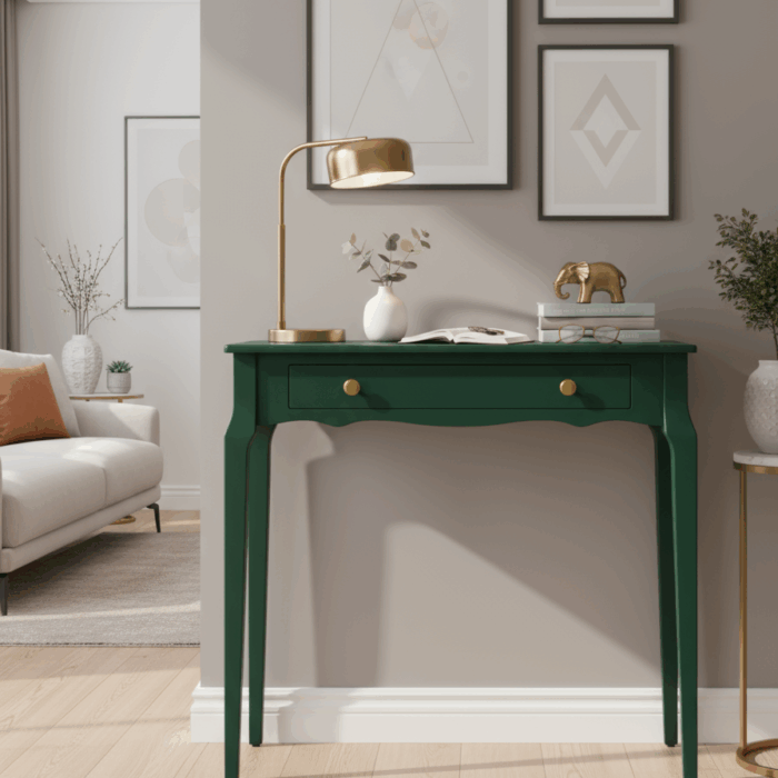 Wooding Mobilya 100 Cm Masif Konik Yeşil Dresuar