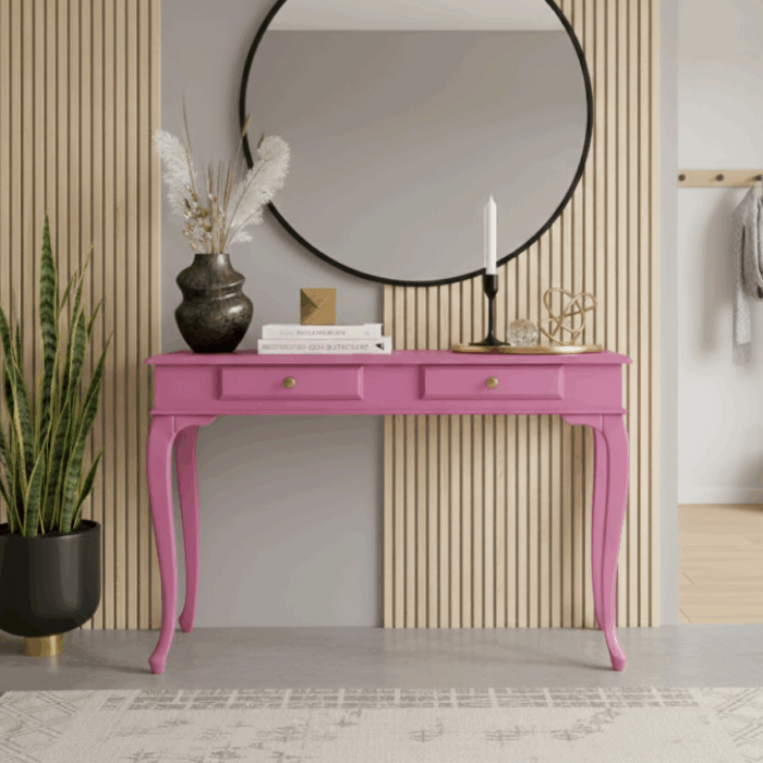 Wooding Mobilya 110 Cm Masif Lükens Pembe Dresuar