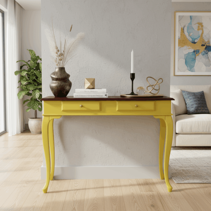 Wooding Mobilya 110 Cm Masif Lükens Sarı Ceviz Dresuar