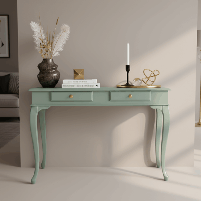 Wooding Mobilya 110 Cm Masif Lükens Su Yeşili Dresuar