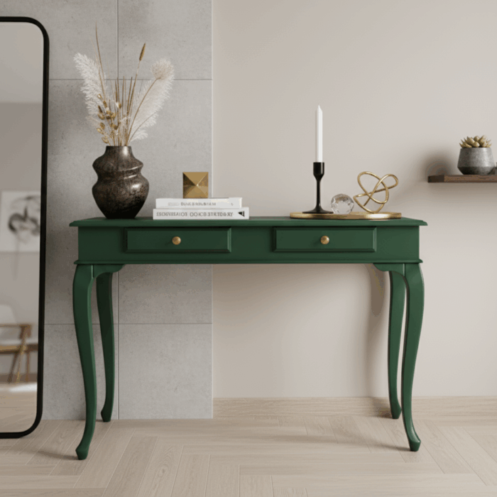 Wooding Mobilya 110 Cm Masif Lükens Yeşil Dresuar