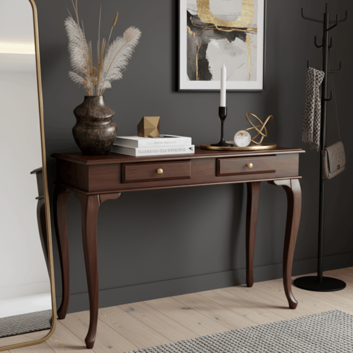 Wooding Mobilya 120 Cm Masif Lükens Ceviz Dresuar