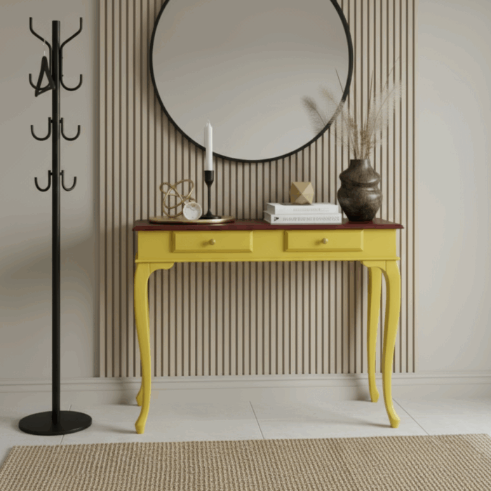 Wooding Mobilya 120 Cm Masif Lükens Sarı Ceviz Dresuar