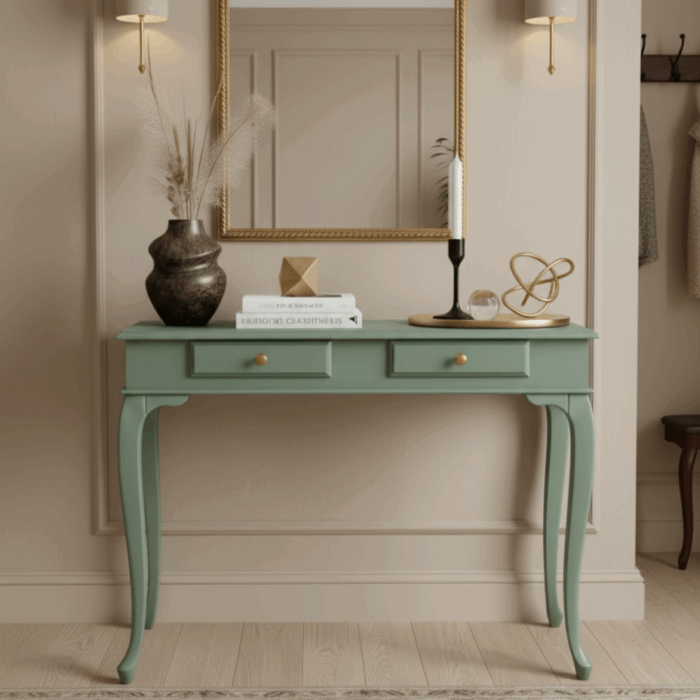 Wooding Mobilya 120 Cm Masif Lükens Su Yeşili Dresuar