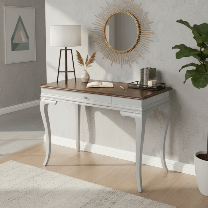 Wooding Mobilya 120 Cm Masif Rustik Gri Ceviz Dresuar