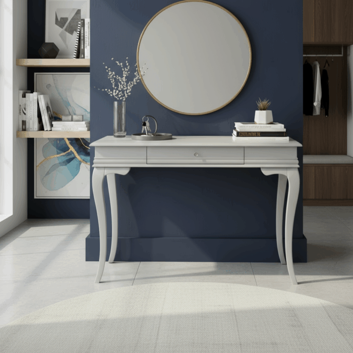 Wooding Mobilya 120 Cm Masif Rustik Gri Dresuar