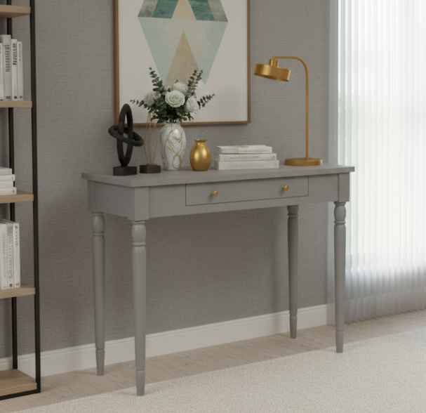 Wooding Mobilya 120 Cm Masif Tornalı Gri Dresuar