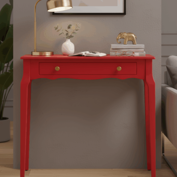 Wooding Mobilya 120 Cm Masif Konik Kırmızı Dresuar