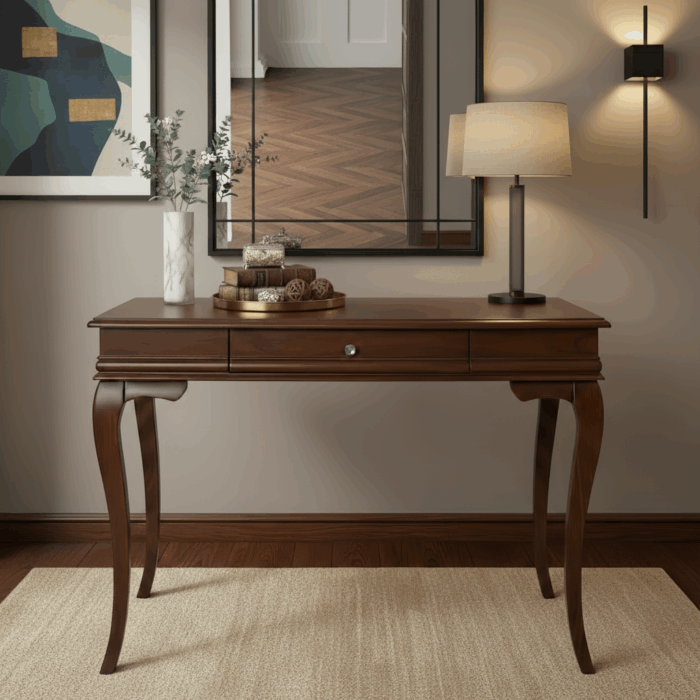 Wooding Mobilya 120 Cm Masif Rustik Koyu Ceviz Dresuar