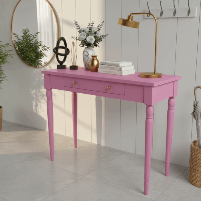 Wooding Mobilya 120 Cm Masif Tornalı Pembe Dresuar