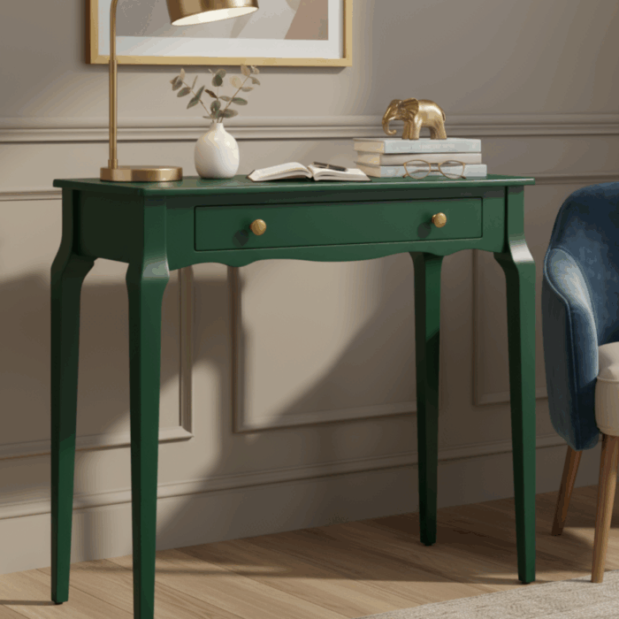 Wooding Mobilya 120 Cm Masif Konik Yeşil Dresuar