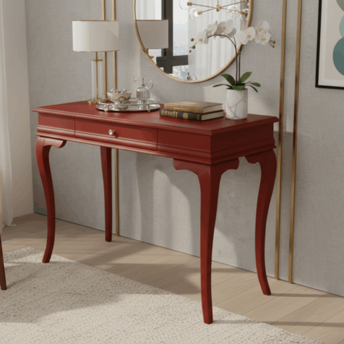 Wooding Mobilya 80 Cm Masif Rustik Bordo Dresuar