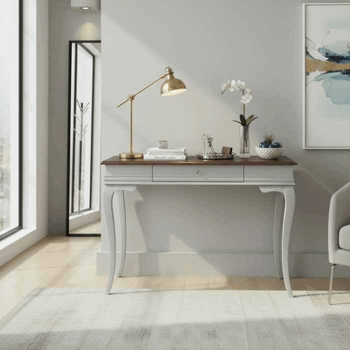 Wooding Mobilya 80 Cm Masif Rustik Gri Ceviz Dresuar