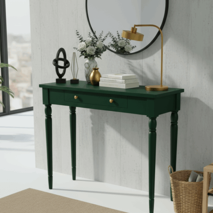 Wooding Mobilya 80 Cm Masif Tornalı Yeşil Dresuar