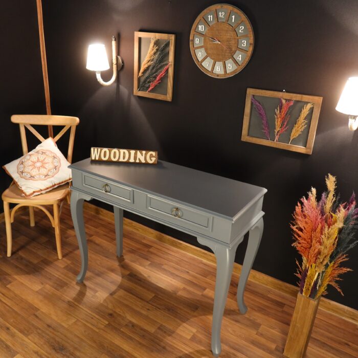 Wooding 110 Cm Çekmeceli Masif Gri Dresuar