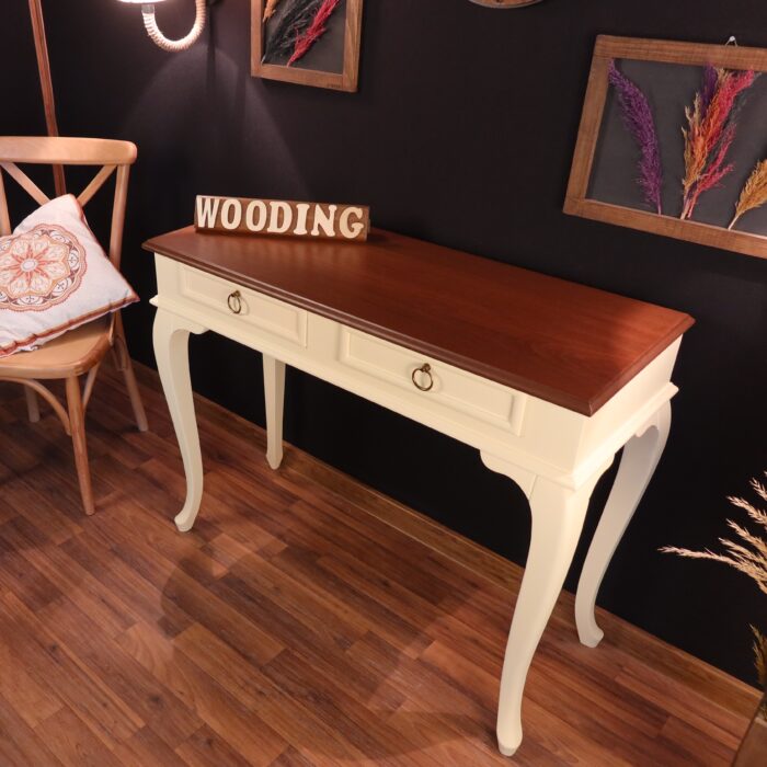 Wooding 110 Cm Çekmeceli Masif Krem Ceviz Dresuar